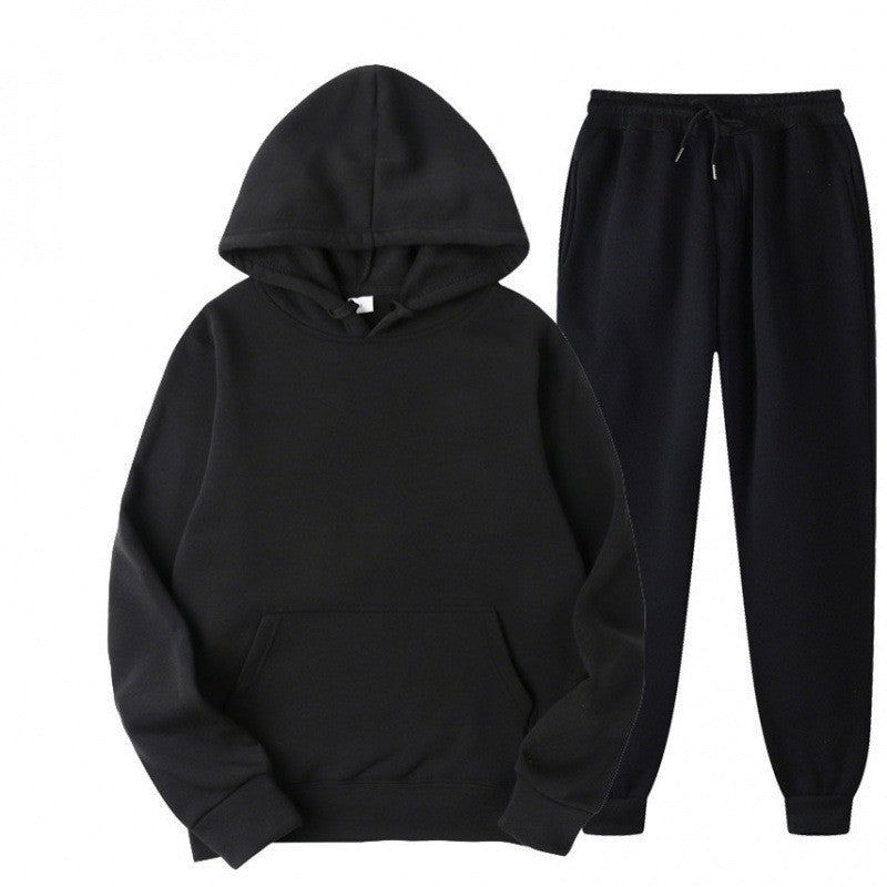Conjunto de sudadera y pantalón con forro polar y capucha Monos
