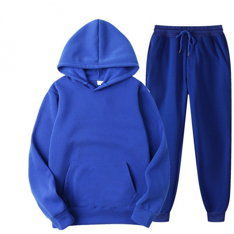 Conjunto de sudadera y pantalón con forro polar y capucha Monos