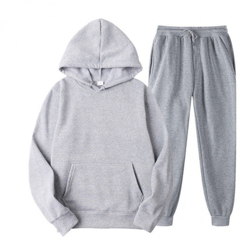 Conjunto de sudadera y pantalón con forro polar y capucha Monos