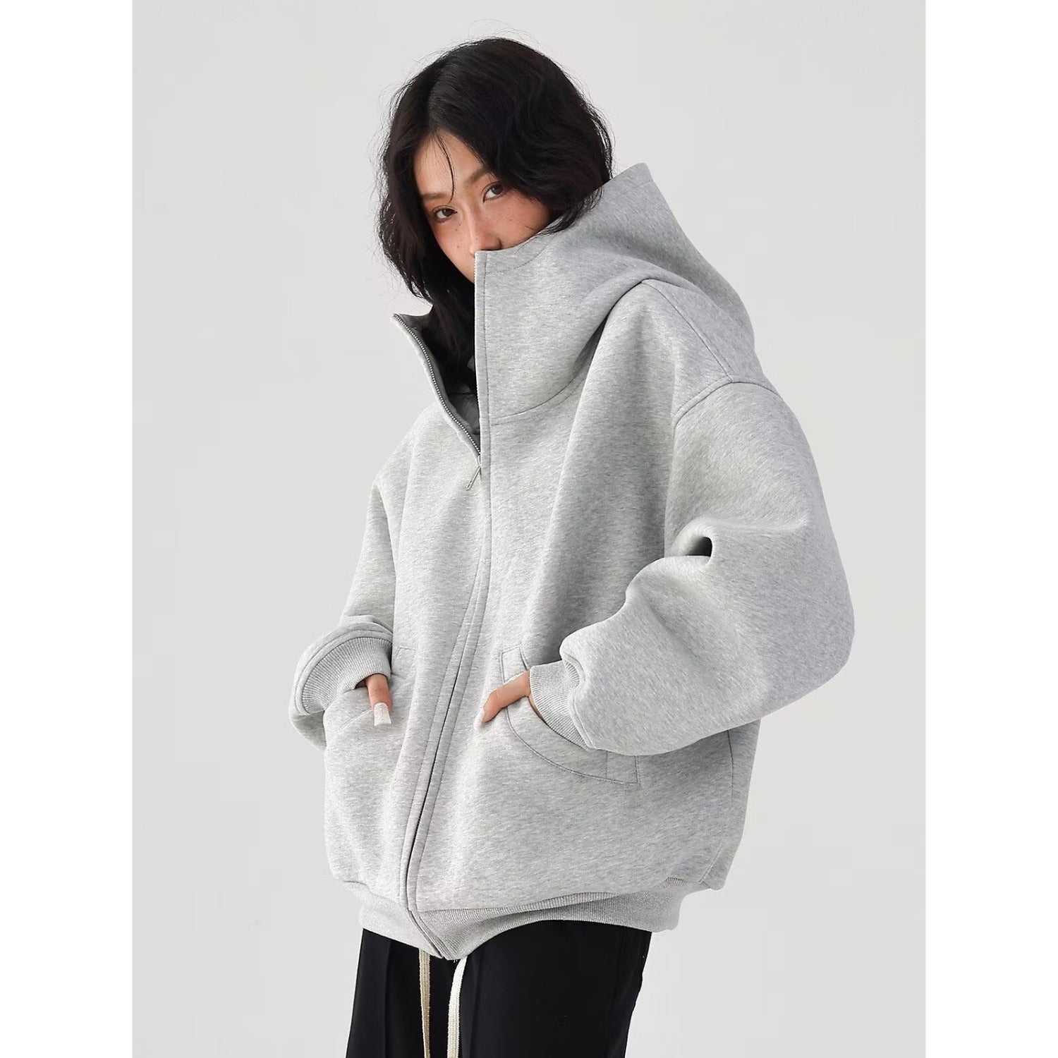 Sudadera Mono con cuello redondo para mujer